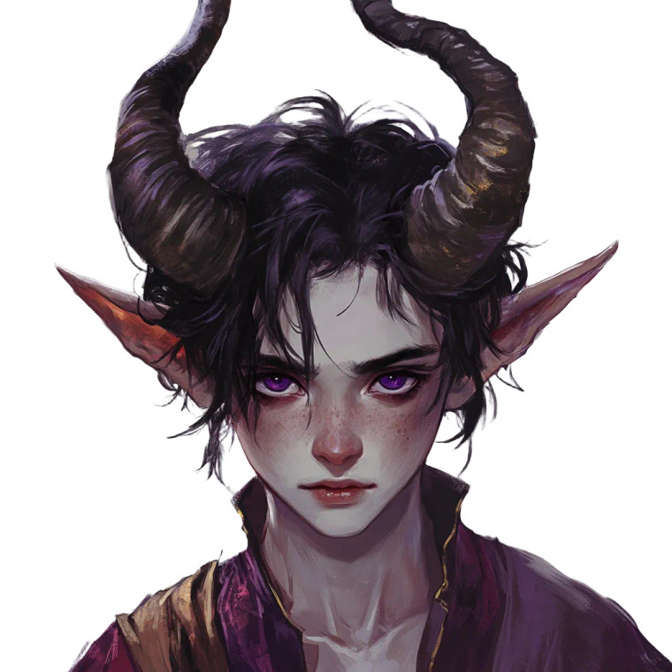 Horned Dnd Boy Vinyl Car Decal Sticker – Waterproof & UV-Resistant 8"