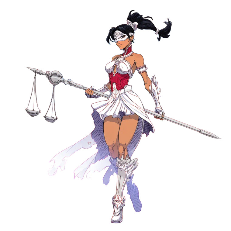 Lady Justice Heroine Vinyl Car Decal Sticker – Waterproof & UV-Resistant 8"