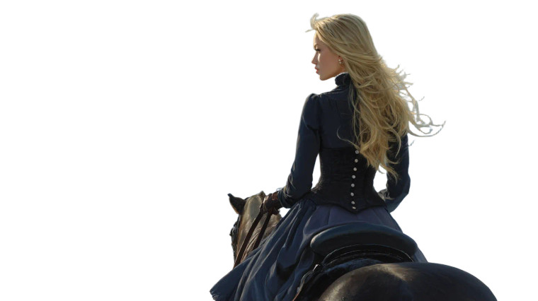 Archduchess On Horseback Vinyl Car Decal Sticker – Waterproof & UV-Resistant 8"