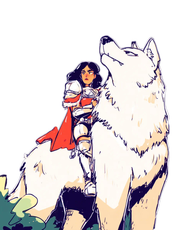 Warrior On Wolf Vinyl Car Decal Sticker – Waterproof & UV-Resistant 8"