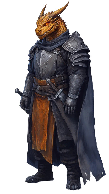 Dragonborn Paladin V23 Vinyl Car Decal Sticker – Waterproof & UV-Resistant 8"