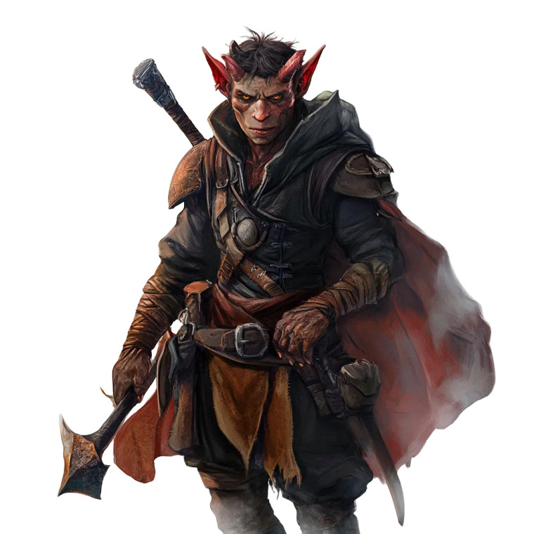 Tiefling Rogue V11 Vinyl Car Decal Sticker – Waterproof & UV-Resistant 8"