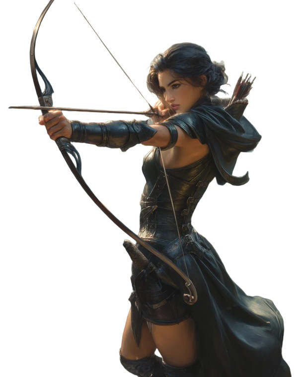 Warrior Archer V2 Vinyl Car Decal Sticker – Waterproof & UV-Resistant 8"