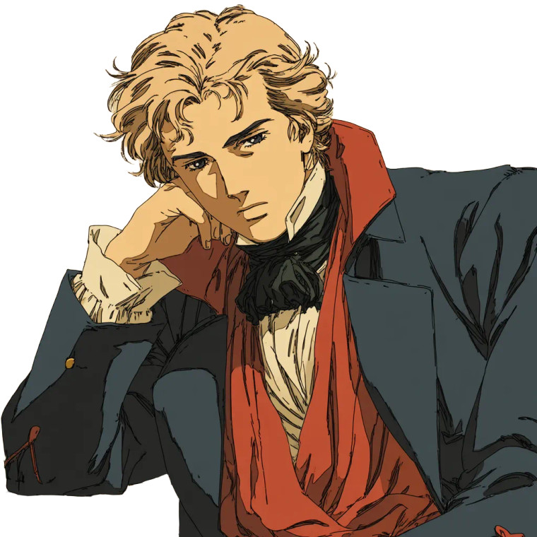 80S Anime Nobleman Vinyl Car Decal Sticker – Waterproof & UV-Resistant 8"