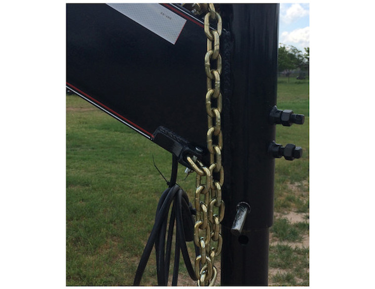 Secure Your Trailer Chains Safely | Steel Hook Retainer | Zinc-Plated Pin | For 5/16 Chain