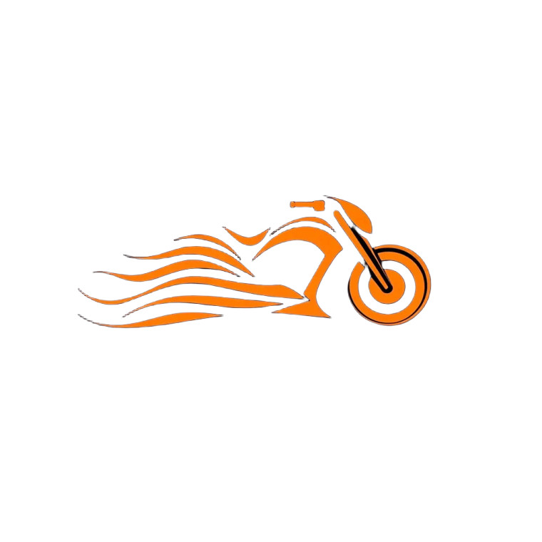 Fashionable Motorcycle Logo Vinyl Car Decal Sticker – Waterproof & UV-Resistant 8"