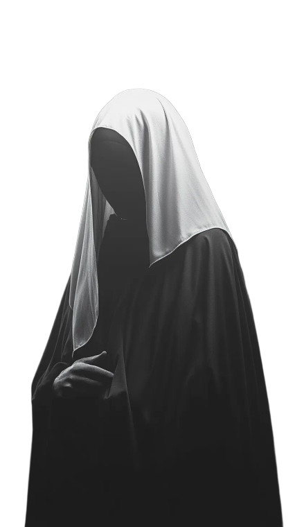 Halloween Nun V3 Vinyl Car Decal Sticker – Waterproof & UV-Resistant 8"