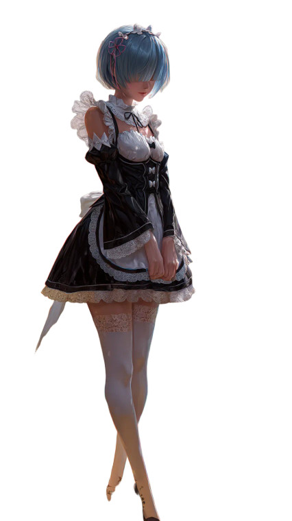 Rem In Garden Vinyl Car Decal Sticker – Waterproof & UV-Resistant 8"