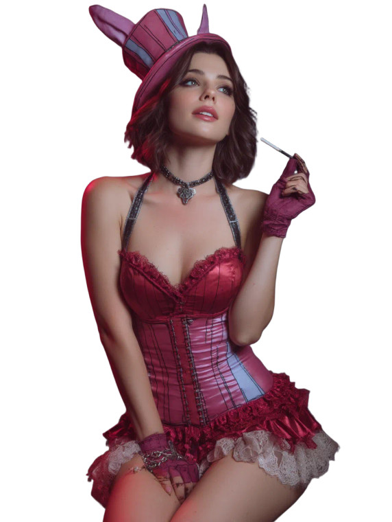 Moxxie Cosplay Vinyl Car Decal Sticker – Waterproof & UV-Resistant 8"