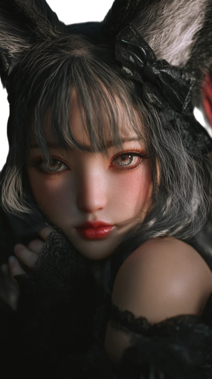 Fox Girl Anime V2 Vinyl Car Decal Sticker – Waterproof & UV-Resistant 8"