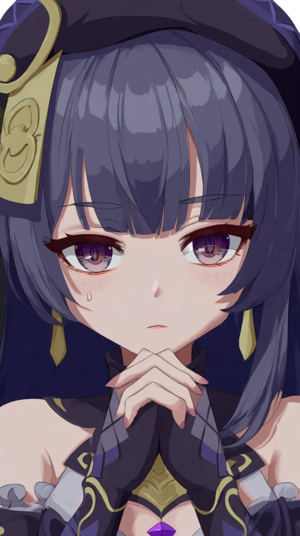 Kawai Xiao Praying Vinyl Car Decal Sticker – Waterproof & UV-Resistant 8"