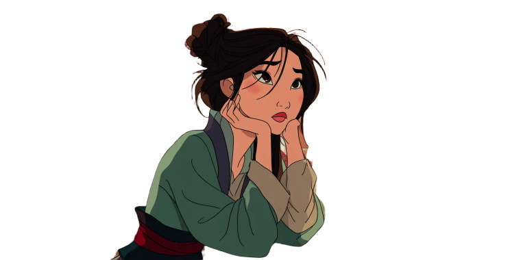 Mulan At Loom Vinyl Car Decal Sticker – Waterproof & UV-Resistant 8"