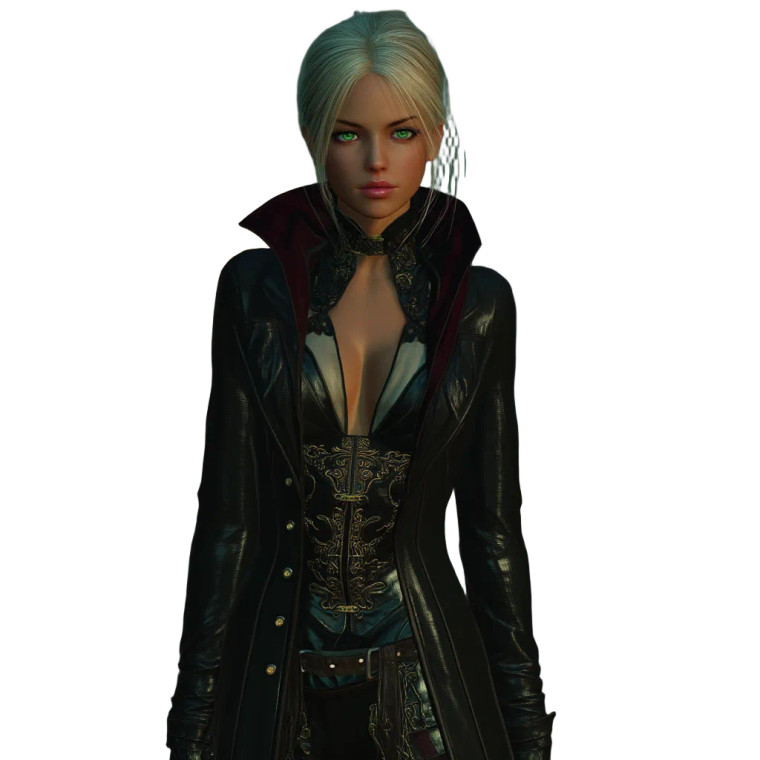 Enigmatic Sorceress Vinyl Car Decal Sticker – Waterproof & UV-Resistant 8"