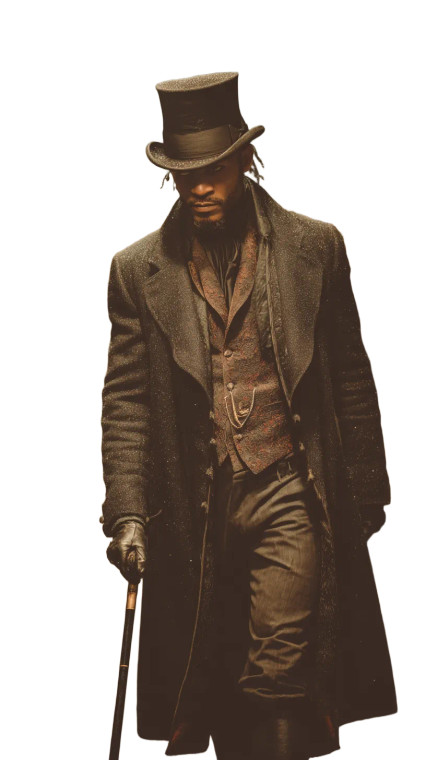 Scruffy Victorian Dandy Vinyl Car Decal Sticker – Waterproof & UV-Resistant 8"