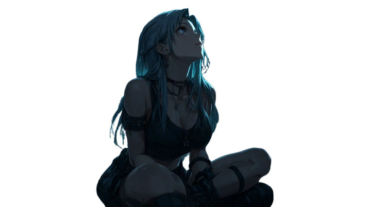 Starry Night Solitude Vinyl Car Decal Sticker – Waterproof & UV-Resistant 8"