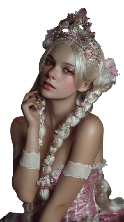 Dark Anime Princess V2 Vinyl Car Decal Sticker – Waterproof & UV-Resistant 8"