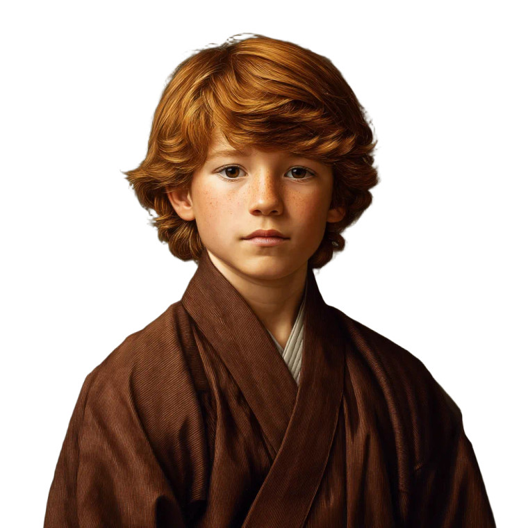 Latino Boy Kimono Vinyl Car Decal Sticker – Waterproof & UV-Resistant 8"