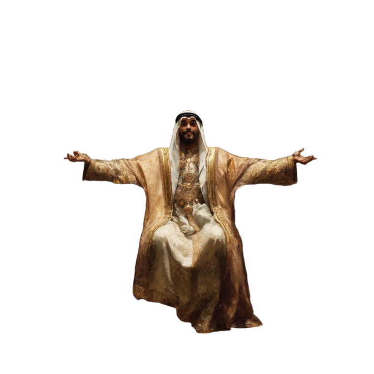 Arab Crown Prince Vinyl Car Decal Sticker – Waterproof & UV-Resistant 8"