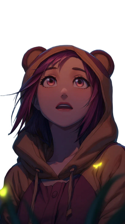 Annie Moonlit Gaze Vinyl Car Decal Sticker – Waterproof & UV-Resistant 8"