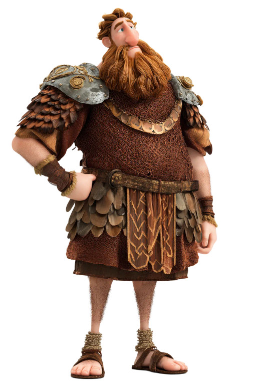 Biblical Goliath Illustration Vinyl Car Decal Sticker – Waterproof & UV-Resistant 8"