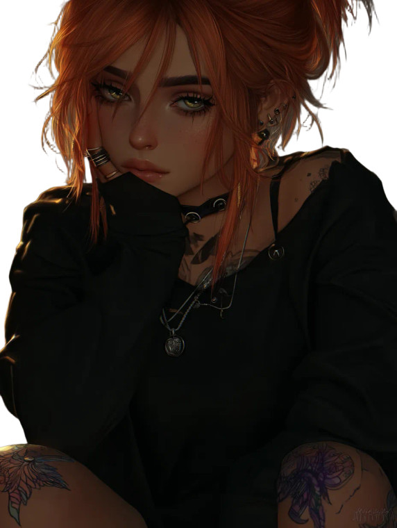 Y2K Style Woman Vinyl Car Decal Sticker – Waterproof & UV-Resistant 8"