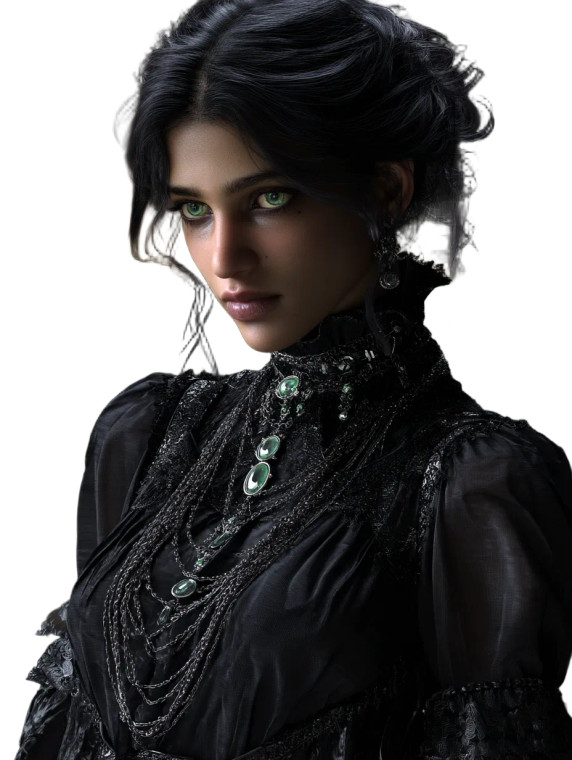 Goth Librarian Witch Vinyl Car Decal Sticker – Waterproof & UV-Resistant 8"