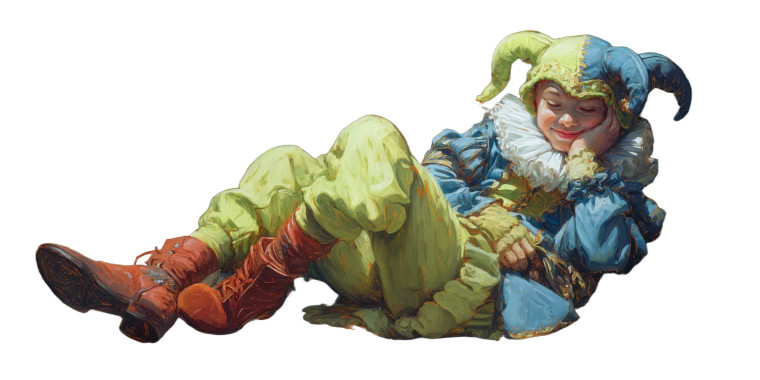 Porcelain Jester Cat Vinyl Car Decal Sticker – Waterproof & UV-Resistant 8"