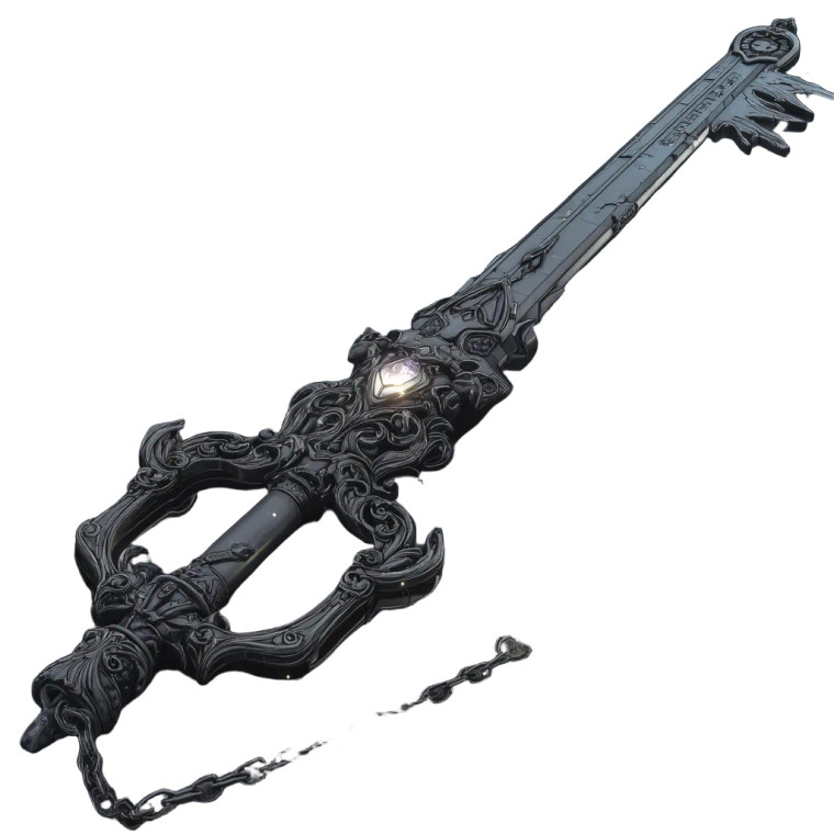 Keyblade Vinyl Car Decal Sticker – Waterproof & UV-Resistant 8"