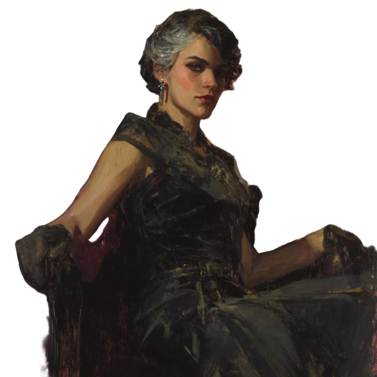 Brunette In Velvet Vinyl Car Decal Sticker – Waterproof & UV-Resistant 8"