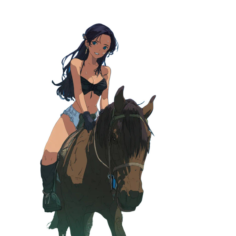 Anime Beach Rider Vinyl Car Decal Sticker – Waterproof & UV-Resistant 8"