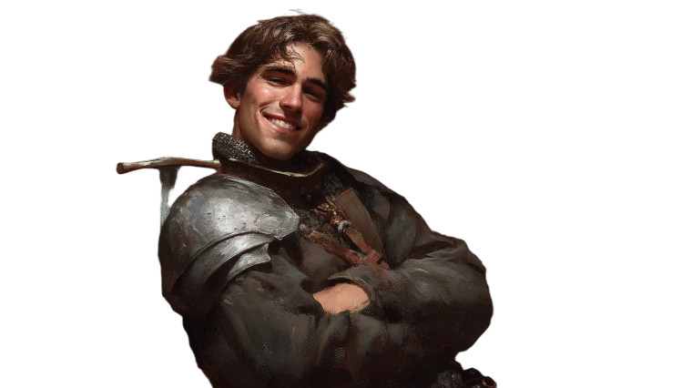 Young Aristocrat Warrior Vinyl Car Decal Sticker – Waterproof & UV-Resistant 8"