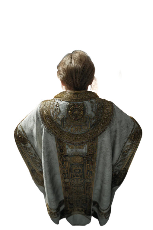 Female Priest Ritual Vinyl Car Decal Sticker – Waterproof & UV-Resistant 8"