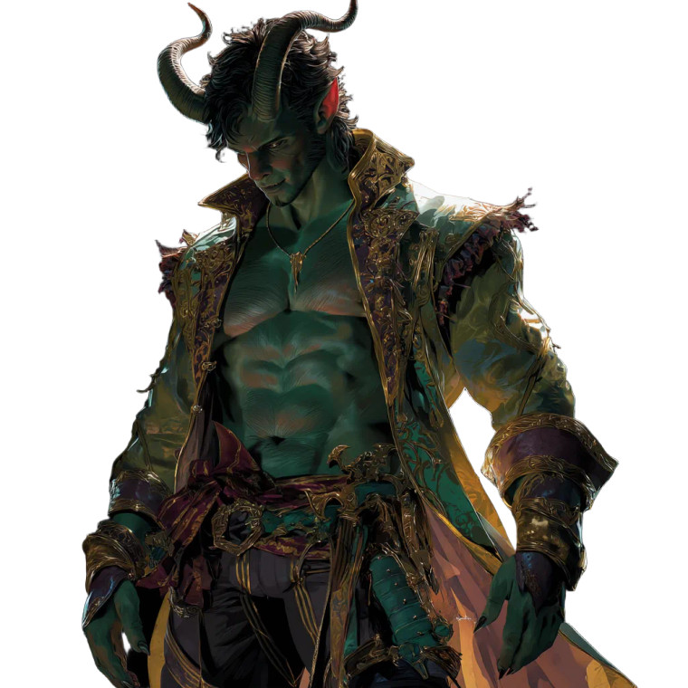 Orc Tiefling Acrobat Vinyl Car Decal Sticker – Waterproof & UV-Resistant 8"