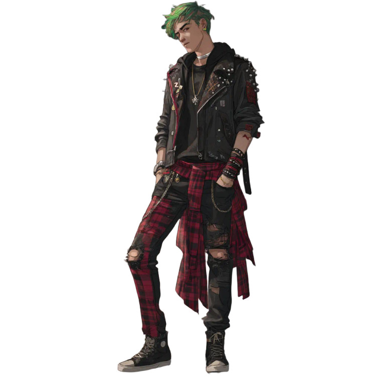 Punk Boy Vinyl Car Decal Sticker – Waterproof & UV-Resistant 8"