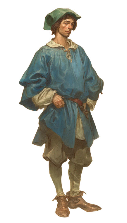 British Peasant Man Vinyl Car Decal Sticker – Waterproof & UV-Resistant 8"