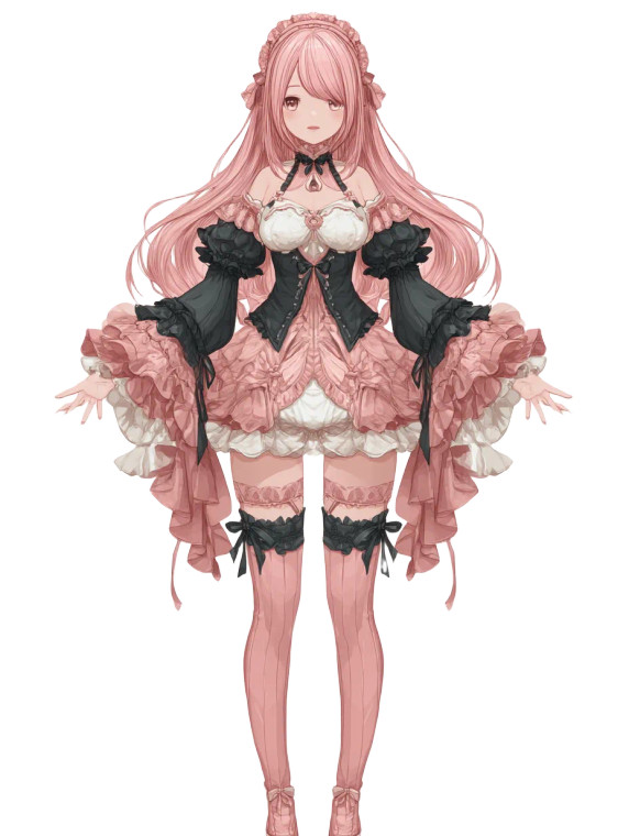 Pink Vtuber Vinyl Car Decal Sticker – Waterproof & UV-Resistant 8"