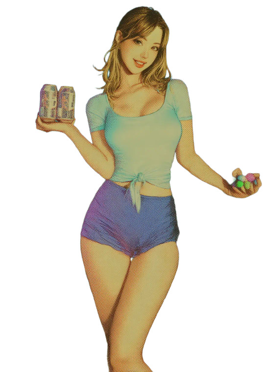 Retro Beach Woman V4 Vinyl Car Decal Sticker – Waterproof & UV-Resistant 8"