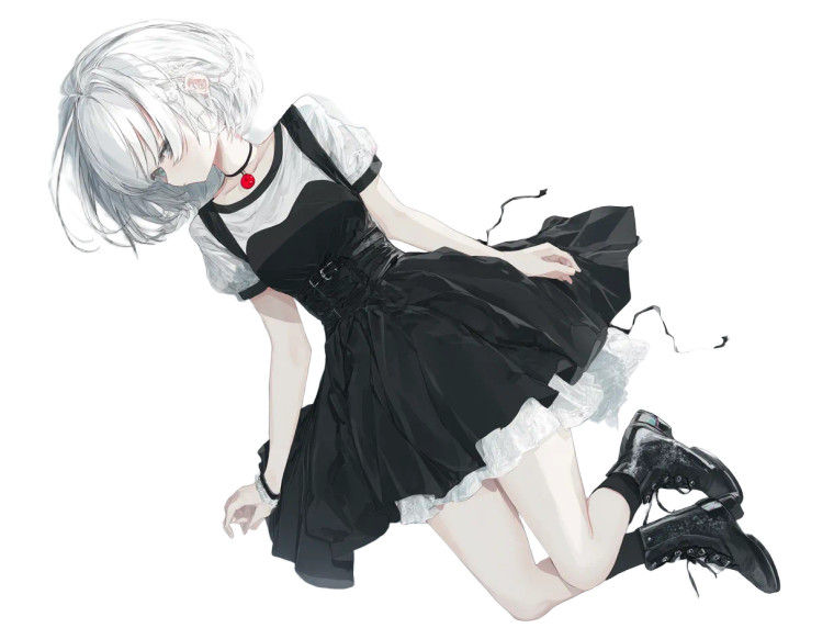 Anime Girl Sleeping Vinyl Car Decal Sticker – Waterproof & UV-Resistant 8"