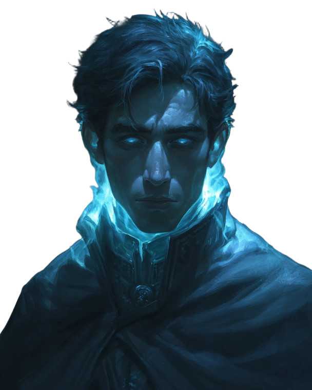 Ghostly Wizard Portrait Vinyl Car Decal Sticker – Waterproof & UV-Resistant 8"