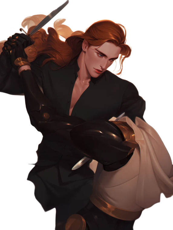 Fantasy Warrior Duel Vinyl Car Decal Sticker – Waterproof & UV-Resistant 8"