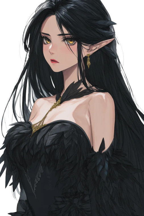 Elven Sorceress V2 Vinyl Car Decal Sticker – Waterproof & UV-Resistant 8"