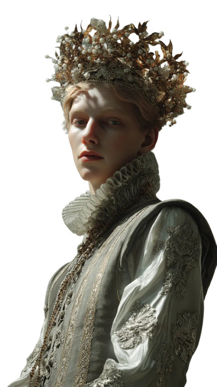 Renaissance Ruler Vinyl Car Decal Sticker – Waterproof & UV-Resistant 8"