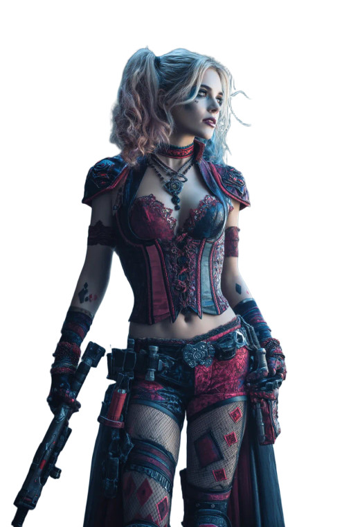 Harley Quinn V3 Vinyl Car Decal Sticker – Waterproof & UV-Resistant 8"