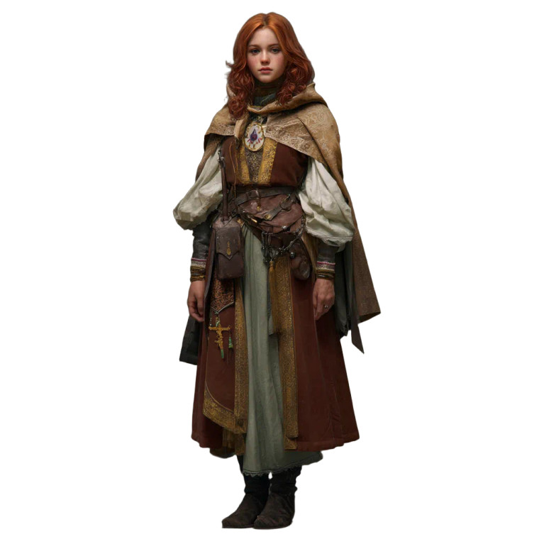 Medieval Cleric Noble Vinyl Car Decal Sticker – Waterproof & UV-Resistant 8"