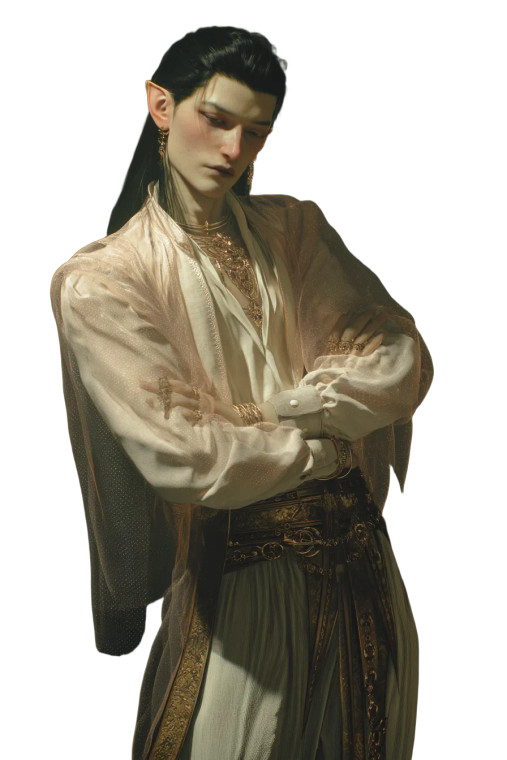 Forest Elf Nobleman Vinyl Car Decal Sticker – Waterproof & UV-Resistant 8"