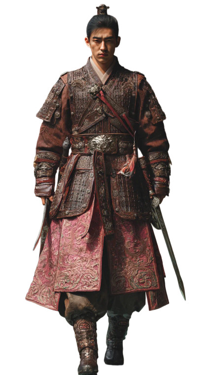 Ming Dynasty Warrior Vinyl Car Decal Sticker – Waterproof & UV-Resistant 8"