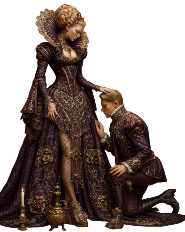 Fantasy Princess Kiss Vinyl Car Decal Sticker – Waterproof & UV-Resistant 8"