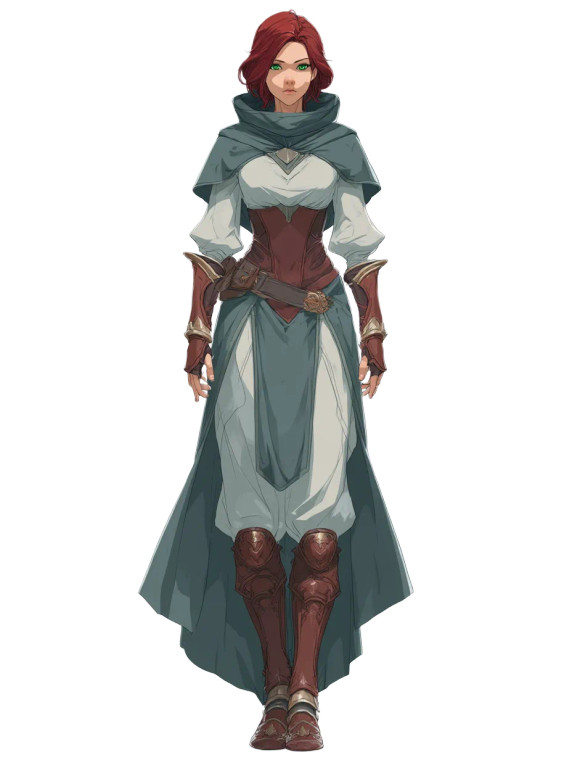 Red-Haired Warrior V3 Vinyl Car Decal Sticker – Waterproof & UV-Resistant 8"