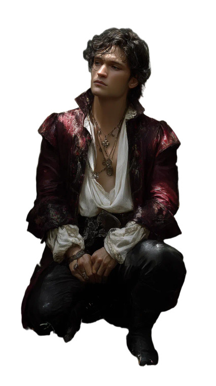 Fantasy Young Man Vinyl Car Decal Sticker – Waterproof & UV-Resistant 8"