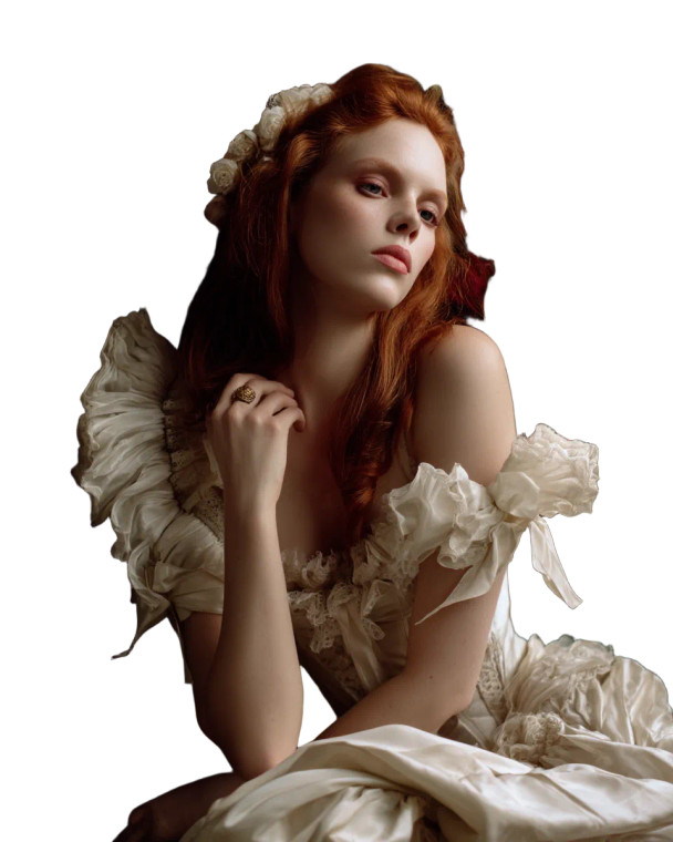 Victorian Redhead Vinyl Car Decal Sticker – Waterproof & UV-Resistant 8"